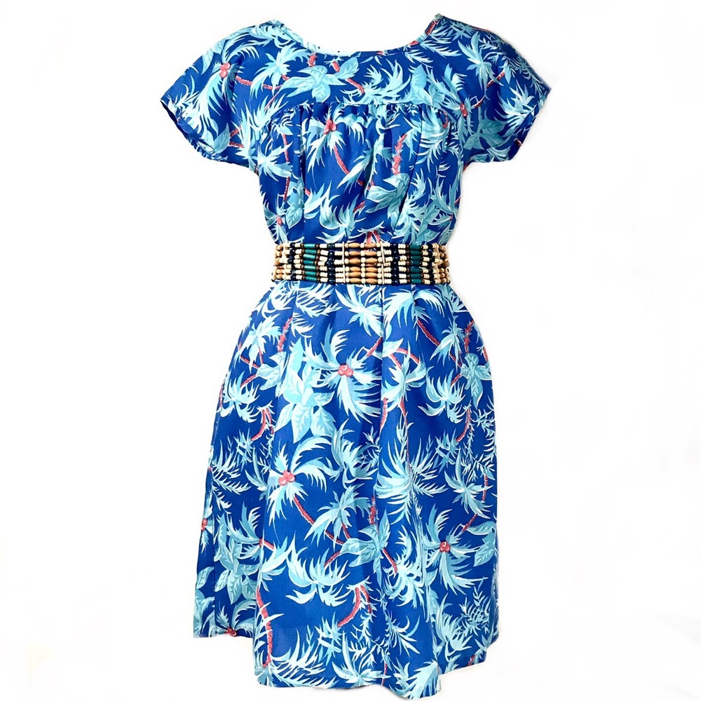 70s Vintage Hawaiian Muumuu Dress S Swim Cover